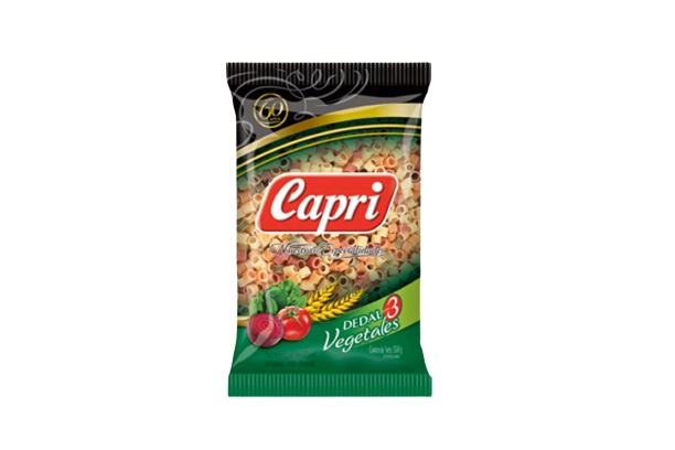 PASTA CAPRI 500GR TRICOLOR DEDAL