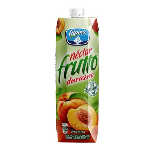 JUGO ALPINA 1LT DURAZNO UHT