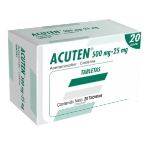 ACUTEN 500MG 25MG X 20TAB FARMA