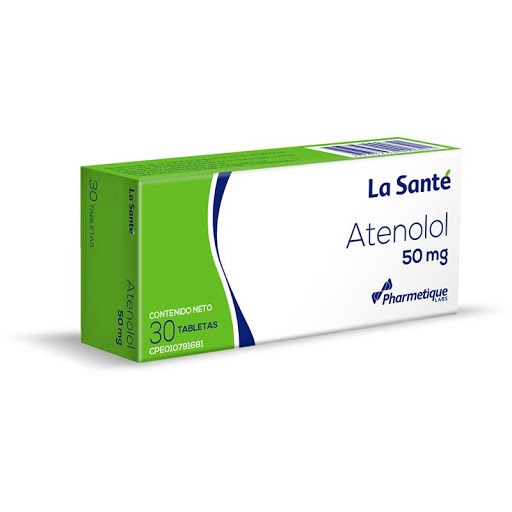 ATENOLOL 50MG X 30 TABLETAS LA SANTE