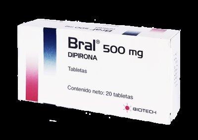 BRAL 500MG X 20TABLETAS BIOTECH