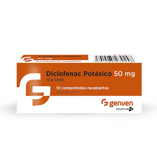 DICLOFENAC POTASICO 50MG X 10TAB GENVEN