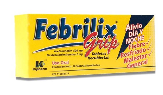 FEBRILIX GRIP 500MG X 10 TABLETAS KIPHARM