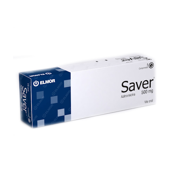 SAVER 500MG X 5COMP AZITROMICINA ELMOR