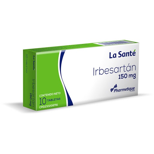 IRBESARTAN 150MG X 10 TABLETAS LA SANTE
