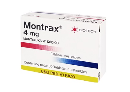 MONTRAX USO PED 4MG X 30 TABLETAS BIOTECH