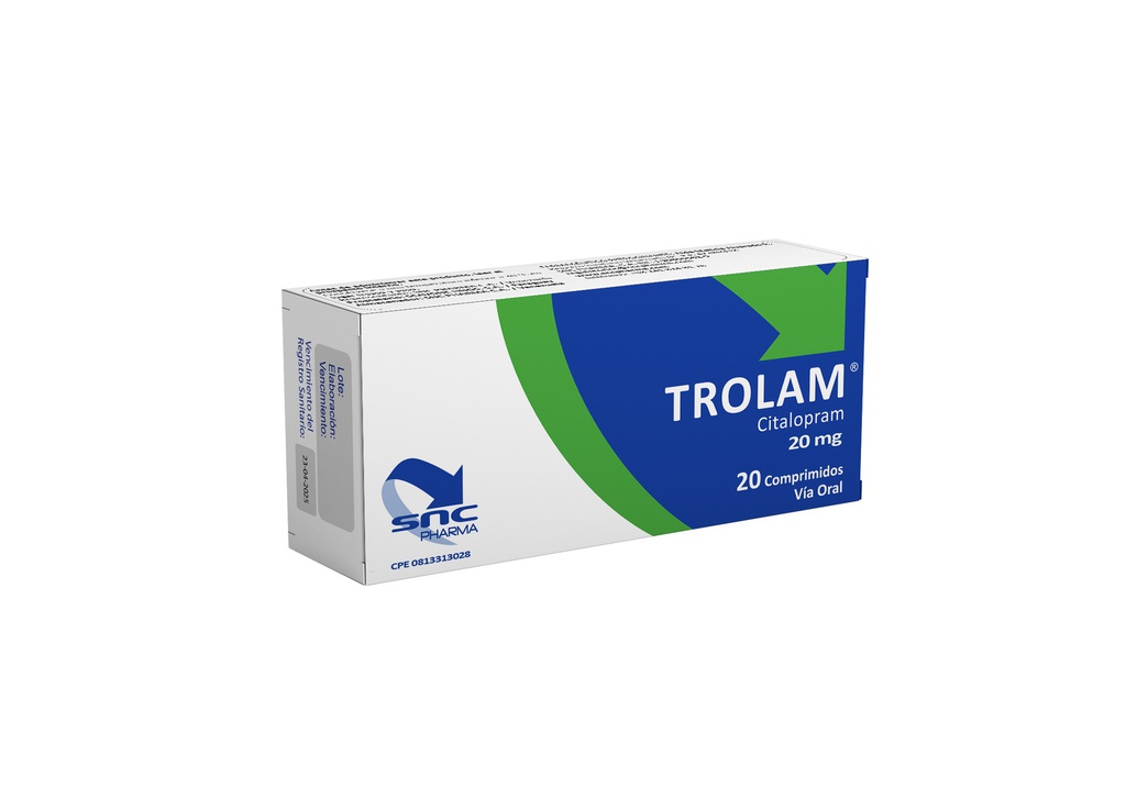 TROLAM 20MG X 20COMP SNC PHARMA