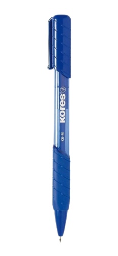 BOLIGRAFO RETRACTIL KORES X UND AZUL