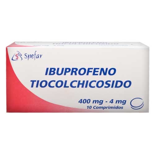 IBUPROFENO TIOCOLCHICOSIDO 400MGX10COMP SPEFAR