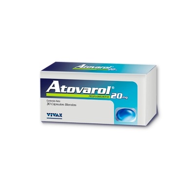 ATOVAROL 20MG X 30 CAPSULAS VIVAX