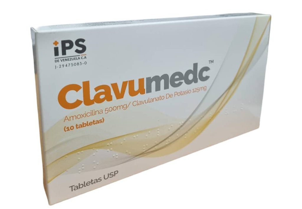 CLAVUMEDC 500MG 125MG X 10TABL AMOXICILINA AC CLAV IPS