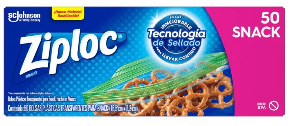 BOLSAS ZIPLOC X 50UND SNACK