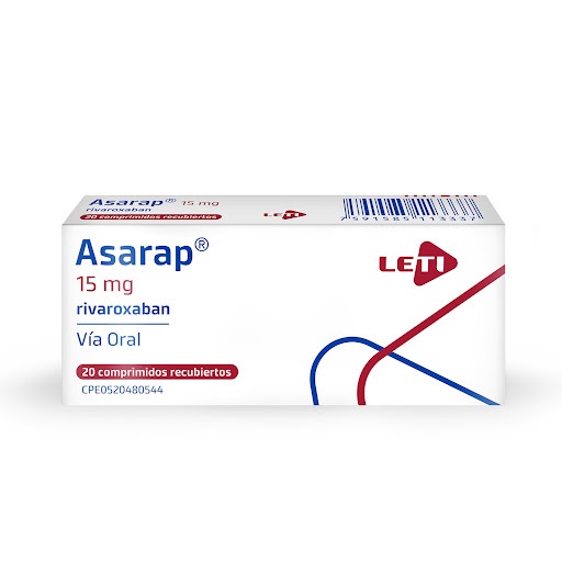 ASARAP 15MG X 20COMP RIVAROXABAN LETI