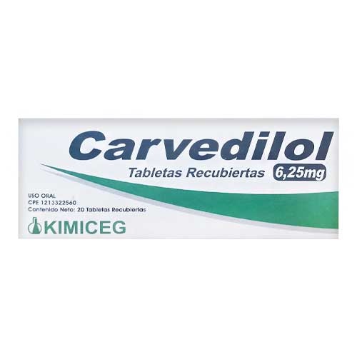 CARVEDILOL 25MG X 20TAB KIMICEG