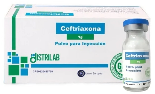 CEFTRIAXONA 1G X 1AMP DISTRILAB