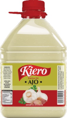 SALSA DE AJO KIERO 3.8LT