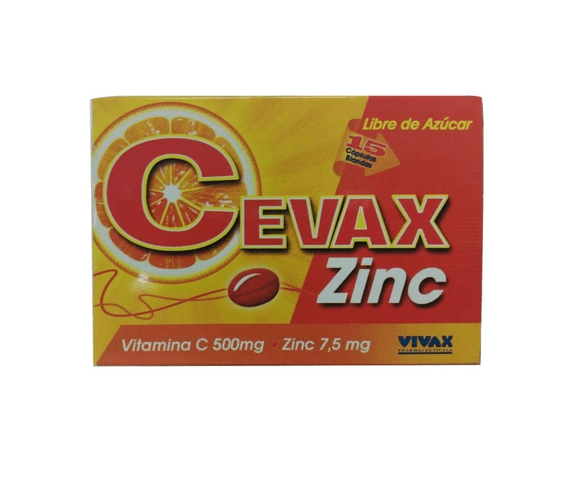 CEVAX ZINC 500MG 7,5MG X 15TAB VIVAX