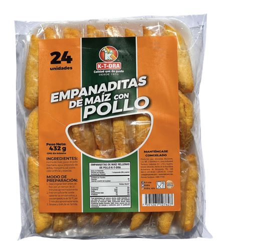 EMPANADAS K-T-DRA  24UND MAIZ C/POLLO