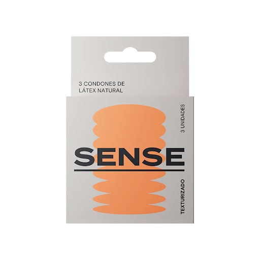 PRESERVATIVO TEXTURIZADO X 3UNID SENSE