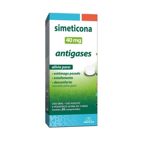 SIMETICONA 40MG X  20COMP MULTILAB