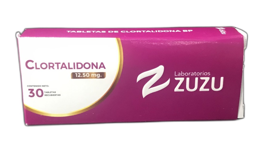 CLORTALIDONA 12,50MG X 30TABLETAS ZUZU