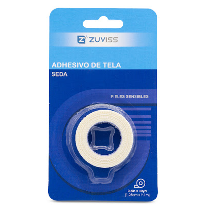 ADHESIVO DE SEDA 1,25CM X 9,1M ZUVISS