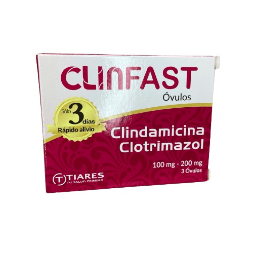 CLINFAST TIARES 100MG 200MG X 3 OVULOS