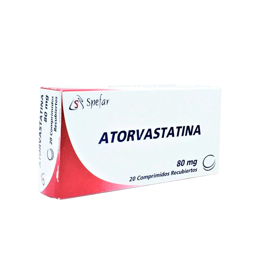 ATORVASTATINA 80MG X 20 COMPRIMIDOS SPEFAR