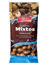 CHOCOLATE ST MORITZ 40GR GRAGEADO MANI MIXTO