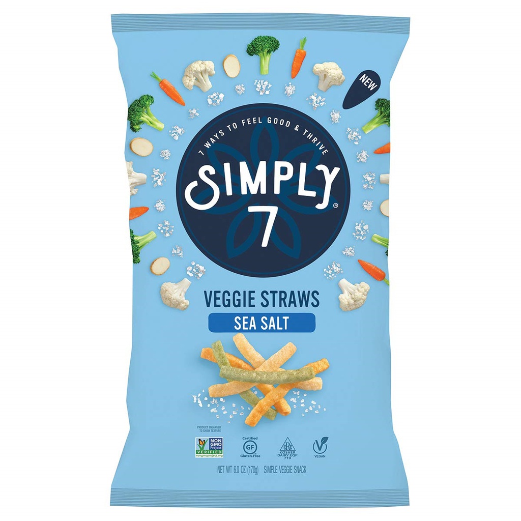 SNACK SIMPLY 7 170GR VEGETALES SAL MARI