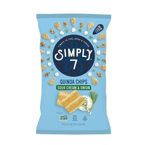 SNACK SIMPLY 7 99GR QUINOA CREMA CEBOLLA