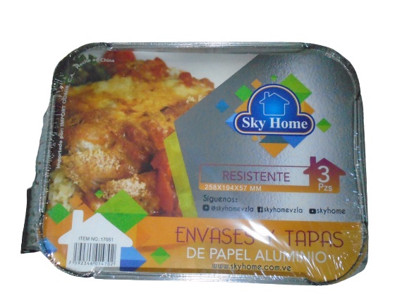 BANDEJA ALUM SKY HOME 3UND 26.5X19,5 TAP