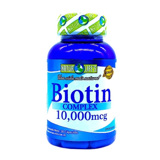 BIOTIN NATURLIFES 10000MCG X 30CAPSULAS