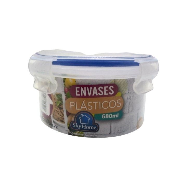 ENVASE PLASTICO  SKY HOME 680ML  REDONDO