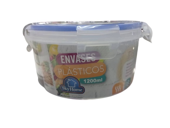 ENVASE PLASTICO  SKY HOME 1200ML  REDOND