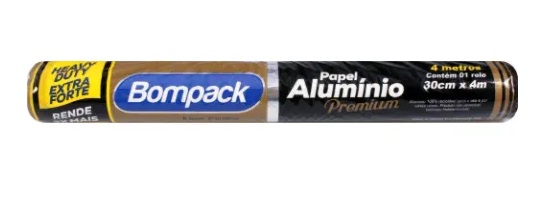 PAPEL ALUMINIO BOMPACK 4MT 30CM PREMI