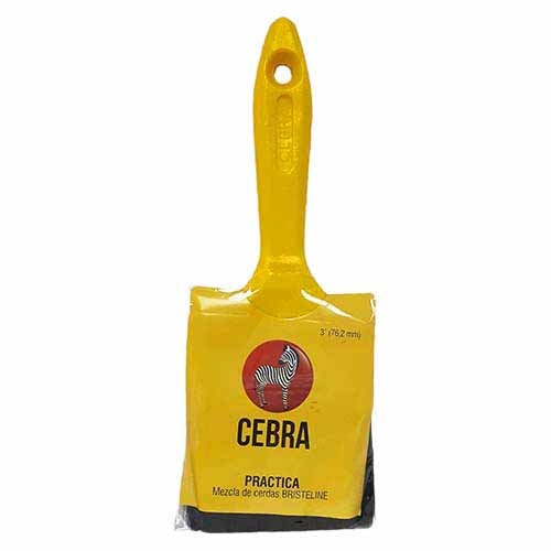 BROCHA CEBRA 3 PULG AMARILLA