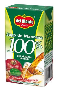 JUGO DEL MONTE 200ML 100% MANZANA