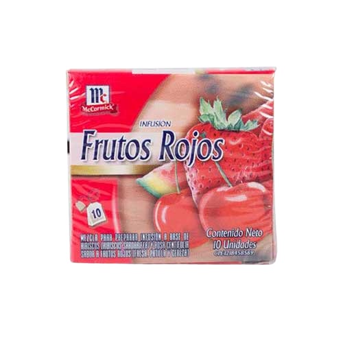 TE MCCORMICK 10UND FRUTOS ROJOS
