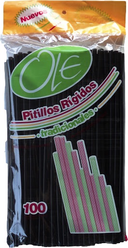 PITILLOS OLE X 100UND RIGIDOS NEGRO
