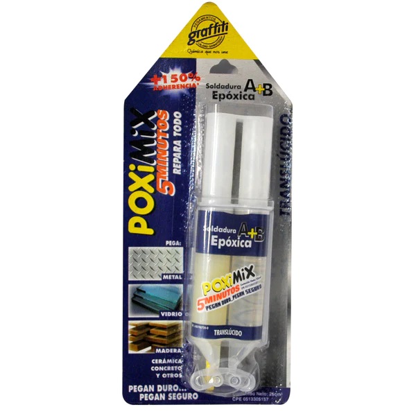 SOLDADURA EPOXICA POXIMIX 25CM3 TRANSLU