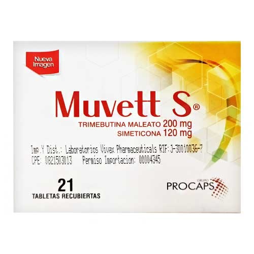 MUVETT S 200MG 120MG X 21TAB PROCAPS