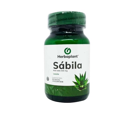 SABILA 500MG X 30 CAPS HERBAPLANT