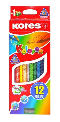 CREYONES KORES 12UND PASTEL TRIANGULAR