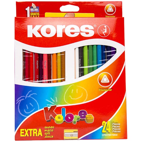 CREYONES KORES 24UND PASTEL TRIANGULAR