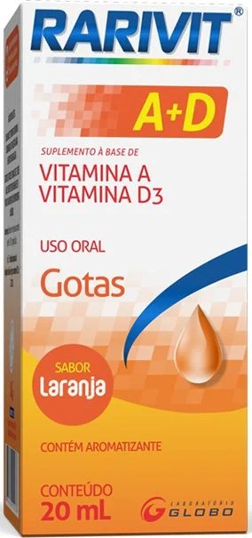 RARIVIT A D GOTAS 20ML S/NARANJA GLOBO