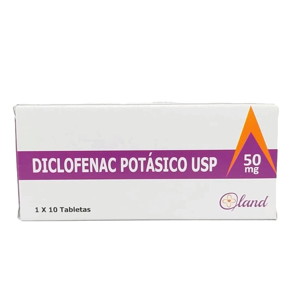 DICLOFENAC POTASICO LAND 50MGX10TAB BLIS