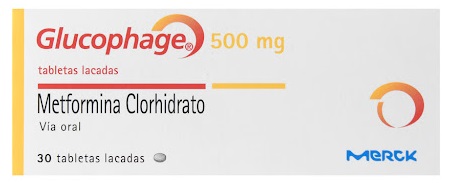 GLUCOPHAGE 500MG X 30 TABLETAS MERCK