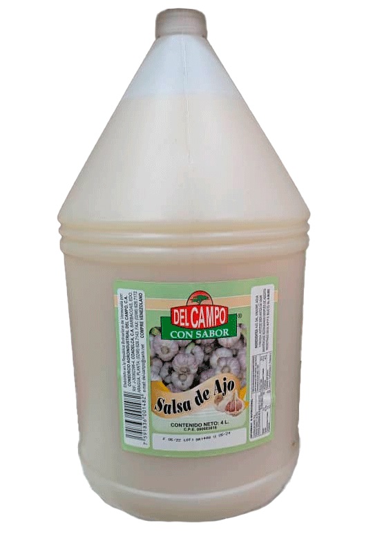 SALSA DE AJO DEL CAMPO 4LT