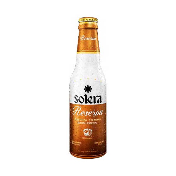 CERVEZA SOLERA 222ML RESERVA BOTELLA NR